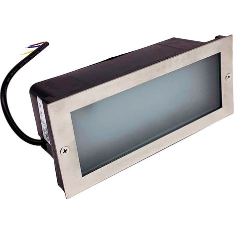 Faretto Segnapasso LED 10w Rettangolare da muro incasso smd 2835 FC3-10WLuce Calda 3000k