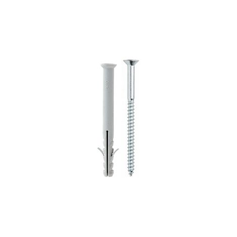 Tassello nylon 2 alette con vite dm 8x60 conf. 100 pz.
