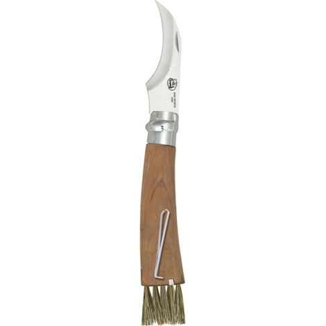 Couteau à champignons el zorro Girolock lame 8 cm bois (1/2)