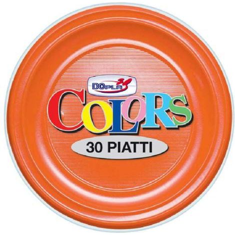 Cf.30 Piatti Fondi Arancio X1