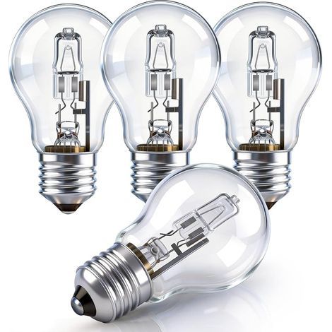 Ampoule A55 E27 100W Dimmable, 1200LM Blanc Chaud 2700K, AC 220-240V, Transparent Ampoule Globe E27 pour Lustre, Lampe de Table, Applique Murale, Lot de 4 (1/5)