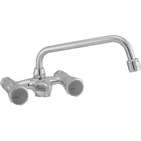 Venlo Nimbus ii messing mitigeur de douche eco avec inverseur et bec verseur 12cm entraxe chrome (1/2)