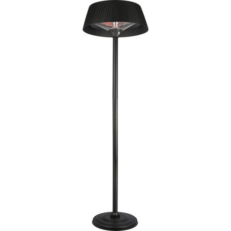 MaxxGarden Riscaldatore da Terrazza, Radiatore 2000 W, Elemento in Carbonio, Facile Utilizzo, Classe di Protezione IP24, Paralume Piegato 65 x 220 cm