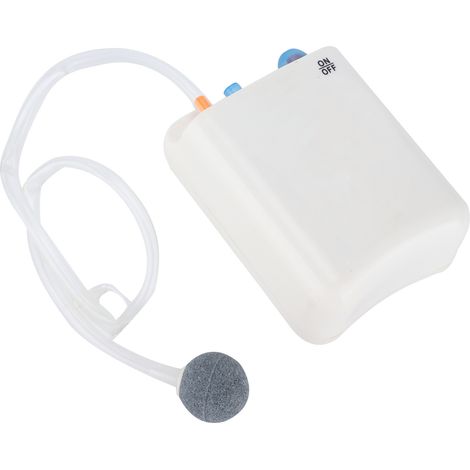 Pompe à oxygène portable DC-125, alimentée par batterie, diffuseur d'oxygène pour aquarium. (1/5)