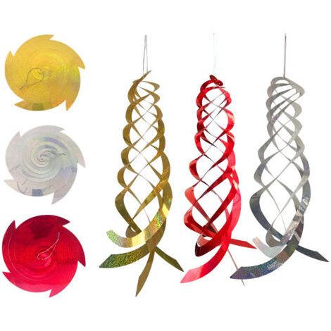 3pcs Répulsif Oiseaux, Tiges Spiralées en Plastique, Torsion Scare tiges réfléchissant effrayer Les Oiseaux Loin, Réfléchissantes Répulsives pour Balcon, Arbres Fruitiers, Potager (1/5)
