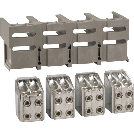 4 BORNES POUR 4 CABLES 150MM2 PLUS 1 CACHE BORNES - 33641