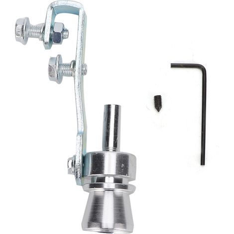 Sifflet de Turbo pour Pot d'Échappement en Alliage d'Aluminium Argenté TC M