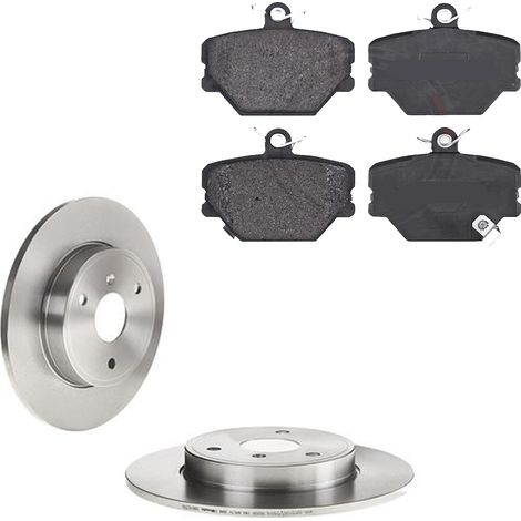 KIT FRENI ANTERIORI compatibile con SMART FORTWO CABRIO (451) - DISCHI + PASTIGLIE OEM: 37220 / 17789 /SOSTITUZIONE DIRETTA/BASSA POLVERE/SILENZIOSO (1/5)