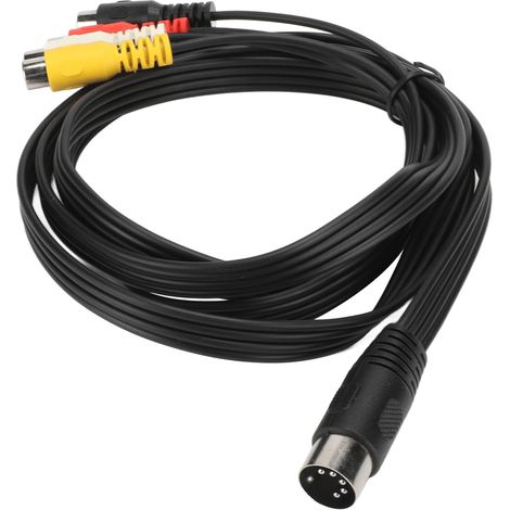 Câble DIN 5 Pins Mâle vers 4 RCA Femelle pour Connexion Audio Vidéo - 1.5m (1/5)