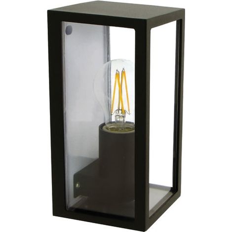 Aplique Gijón E27 15 W Alu Negro - Prolight