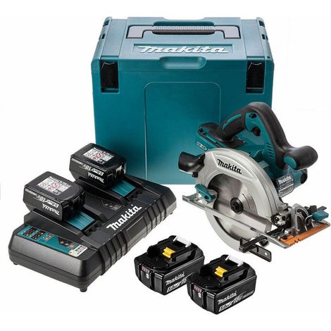 Scie circulaire MAKITA DHS710PT4J 36V LXT Ø190 mm - 4 batteries, chargeur inclus, MAKPAC