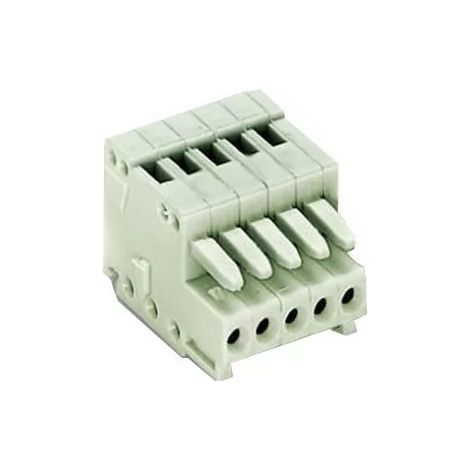 Wago 733-105 Conductor hembra paso 2.5mm 5 polos 6A