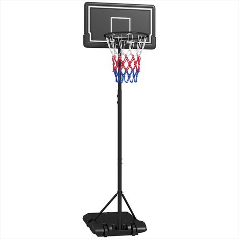 Panier de basket De sur pied avec roues hauteur réglable acier (1/5)