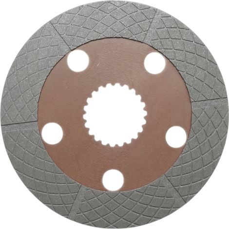 Disco freno a bagno d'olio per UTB, Fiat, New Holland, Case IH codice OEM 48.24.098, 5159830, 5123165, 5094585, 3537089M1, 3537089M2, 4824091, 5094586, 5096755, 445DT, (1/2)