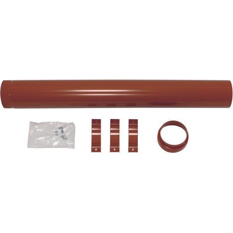 Vaillant Prolunga per tettoia 1,0 m rossa, per passaggio verticale del tetto, 303003