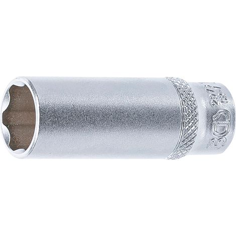 BGS Steckschlüssel-Einsatz Super Lock, tief Antrieb Innenvierkant 6,3 mm SW 13 mm (1/3)
