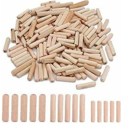 300pcs Chevilles en Bois 6mm 8mm 10mm Chevilles en Bois Assorties M6 M8 M10 pour Meubles en Bois (1/5)