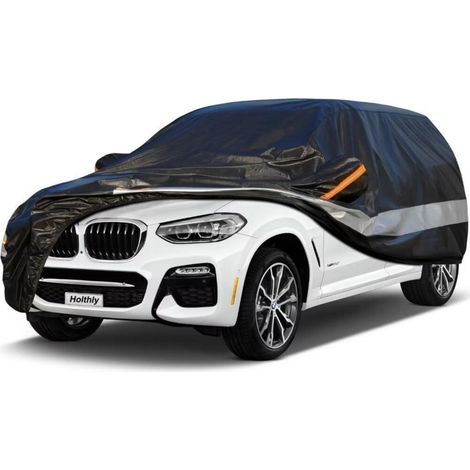 Auto Abdeckplane 10 Lagen 100% Wasserdicht für BMW X3 (2011-2024) Schwarz (1/5)
