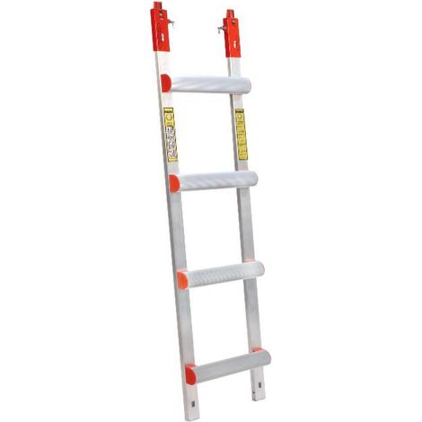 Centaure – Échelle de toit aluminium 250 mm – Barreaux striés antidérapants – Montants renforcés pour usage intensif – Assemblage facile sans outils (1/5)