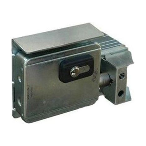 Serrure électrique pour portail coulissant en applique avec demi-cylindre - 12V V90CL