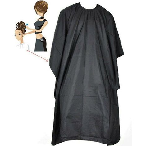 Hairdressing Cape Barbers Cape Black Adult Waterproof Cape Clothes Protector � Large (1/5)