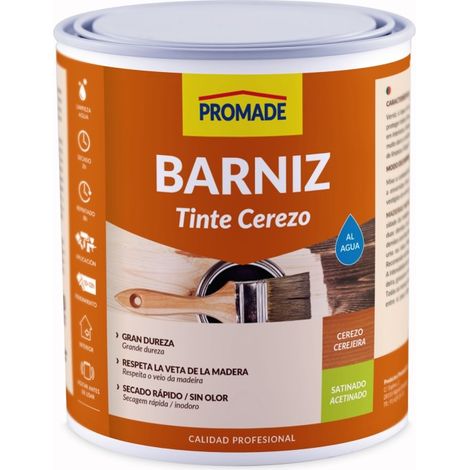 Barniz tinte int satina agua 375 ml cerezo abat303 promade