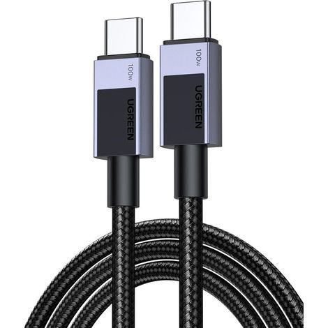 UGREEN USB-C-zu-USB-C-Schnellladekabel 5A PD, 2 m - Space Grau