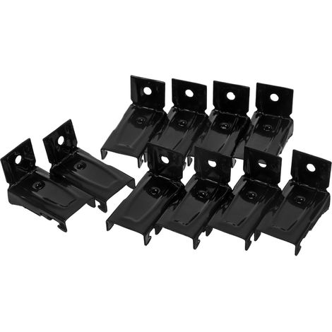 CCYKXA10 pièces Lot de Supports Muraux Pliables pour Rail de Rideau Incurvé Fixation Stable pour Montage de Tringle à Rideau Installation Facile sans Outil (1/5)