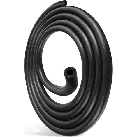 Tuyau de Carburant 10mm x 1m, Durite Essence NBR avec 3 Colliers Inox, Tuyau Essence pour Moto, Tondeuse, Débroussailleuse et Petit Moteur (1/5)