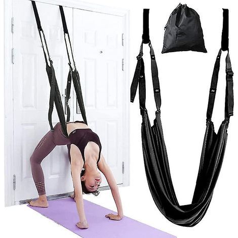 Yoga Stretching Strap. Adjustable Height Leg Stretcher Waist Back Stretch Band (1/4)