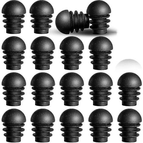 Bouchons d'extrémité ronds Five Continents, bouchons pour tubes en plastique, embouts de pieds de chaise, inserts en forme de dôme, manchons de protection en plastique, adaptés aux pieds de chaises et (1/5)