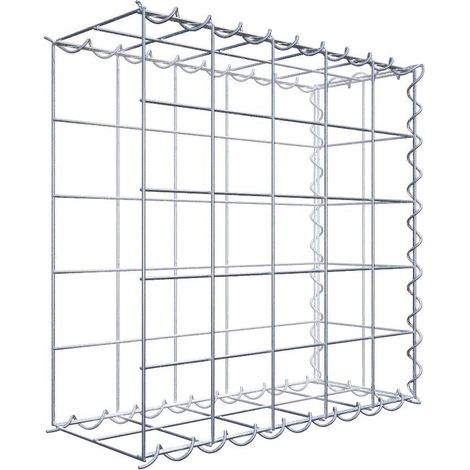 Gabiondeco - Gabion - Element de prolongation en longueur 50 cm x 50 cm x 20 cm (L x H x P). maille 10 x 10 cm. Spirale. Avert.: il manque une grille - Made in Germany (1/5)