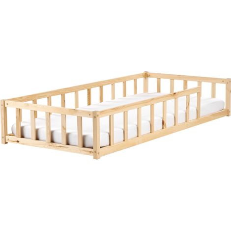 Letto singolo per bambini con telaio a doghe legno chiaro Meymac