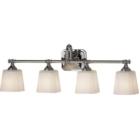 Elstead Concord - Lampada da bagno con 4 luci sopra lo specchio Cromo lucido IP44, G9 (1/5)