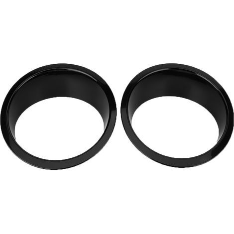 par de cubiertas para faros delanteros de coche, con embellecedor negro, aptas para Jeep Wrangler 2007 – 2017. (1/5)