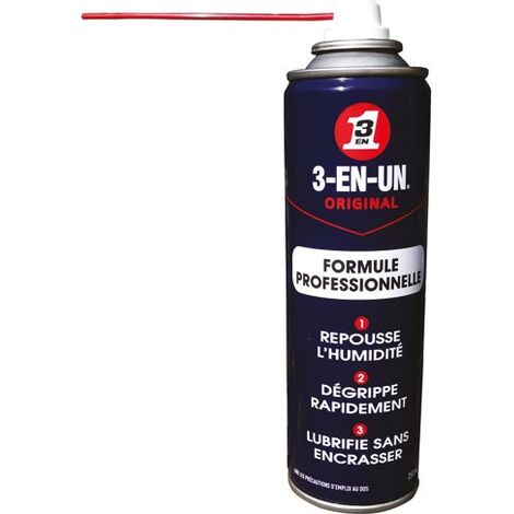Wd40 Company – Lubrifiant 3-EN-1 professionnel 250 ml – Protection hydrofuge – Repousse l'humidité – Restauration des contacts électriques (1/5)