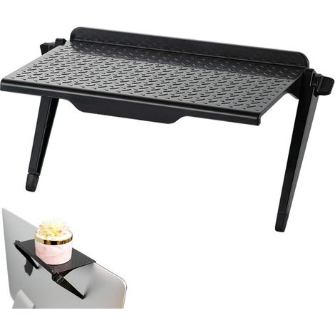 Decoder Shelf Monitor Stand / Holds Speakers Streaming Devices / Save Space / Black (1/5)