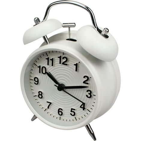 Doppelglockenwecker – 10 cm – Geräuschlos – Batteriebetrieben – O (1/5)
