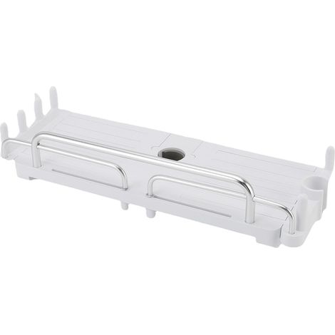Praktisches Duschregal aus Aluminium mit 6 Haken rostfrei