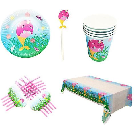 Ensemble de vaisselle jetable de 37 pièces pour fêtes (1/3)