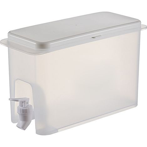 Distributeur De Boissons - Contenant En Plastique Avec Robinet - Pour Jus Lait Limonade Eau - Usage Intérieur Et Extérieur - 1 Pièce (1/5)