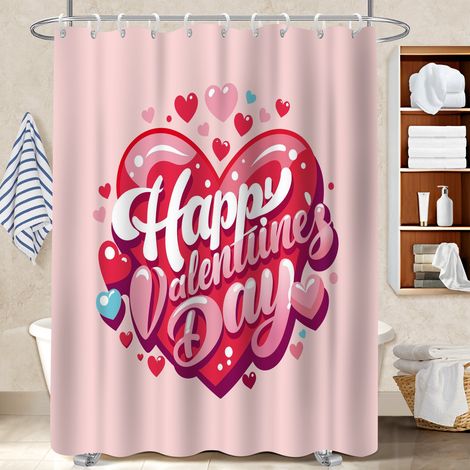 Rideau douche polyester 180x180 cocooning bâche polyester douche pour idéal location saisonnière (1/5)