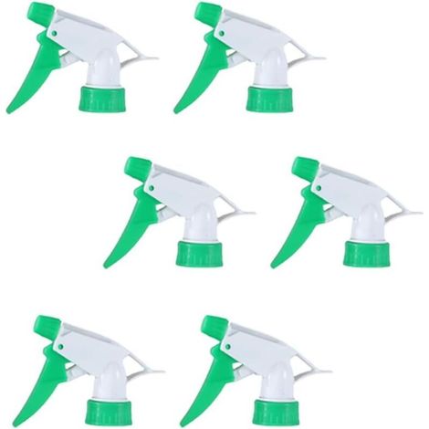 Juego de 6 boquillas pulverizadoras ajustables para botellas de agua, amarillas, cabezal de repuesto para jardín, cocina, oficina, verde - (1/5)