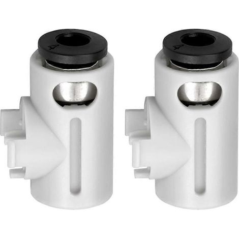 Lot de 2 connecteurs d'alimentation A1mini, raccords de tuyau en PTFE pour imprimantes 3D Bambu Lab A1mini – Anneau de guidage en céramique amélioré (1/5)
