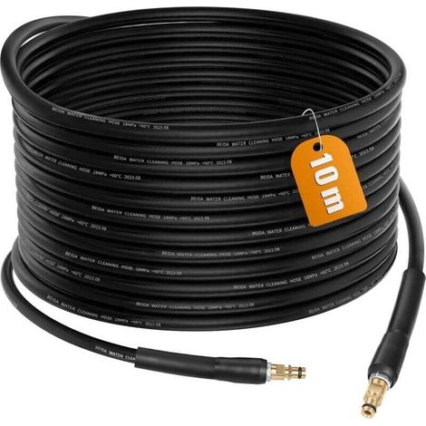 Tuyau extension 10m pour nettoyeur Kärcher K series, connecteur rapide Click Plug (1/4)