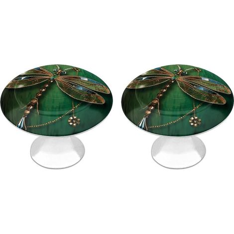 Boutons de meuble Jewel en acier inoxydable forme libellule (1/5)
