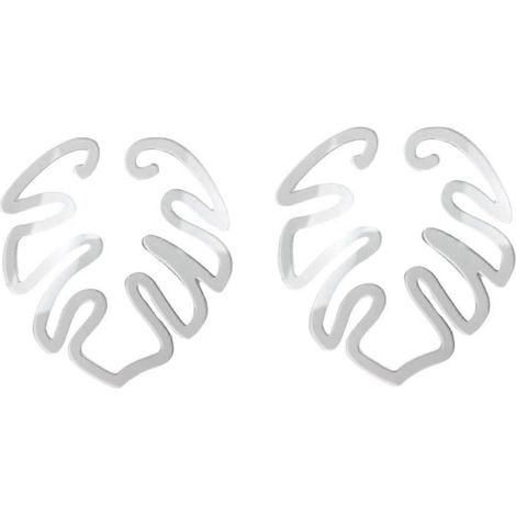 Ensemble de pinces en bambou en forme de carapace de tortue, support en plastique pour tiges de plantes, porte-feuilles pour plantes vertes en forme de fleur, en bambou et carapace de tortue A (1/4)