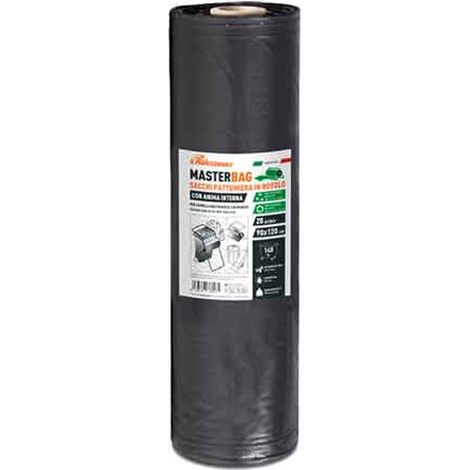 SACCHI PER NETTEZZA URBANA NERI CON ANIMA INTERNA 90x120 cm (20 pz/rt) - Spess. 50 micron Q.TA 6