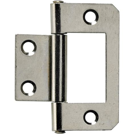 Hettich Lamellentürscharnier 38 x 20 mm, vernickelt, 2 Stück Topfscharnier