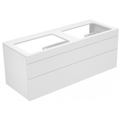 Meuble sous-vasque EDITION 400 1400 x 546 x 535 mm, sans trou pour robinet essence, verre essence mat KEUCO